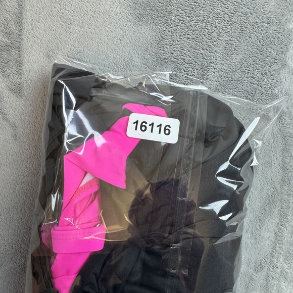 B2prity Swim Dress Womens 2XL Pink Black One Piece Skirted Swimsuit New - Picture 11 of 11